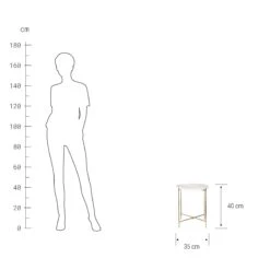Beistelltisch Mit Marmorplatte MARBLE In Weiß 6 Beistelltisch Mit Marmorplatte MARBLE In Weiß -Butlers butlers beistelltisch mit marmorplatte marble in weiss 2