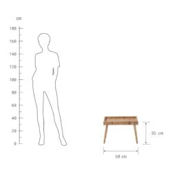 Beistelltisch Rattan BASSE In Natur -Butlers butlers beistelltisch rattan basse in natur 3