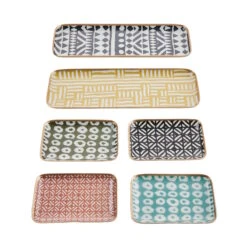 Dekotablett L 33 X B 12cm PATTERY In Gelb -Butlers butlers dekotablett l 33 x b 12cm pattery in gelb 6