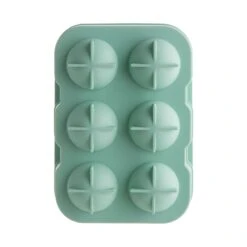 Eiswürfelform XXL 6 Eisbälle COOL DOWN In Salbei -Butlers butlers eiswurfelform xxl 6 eisballe cool down in salbei 3