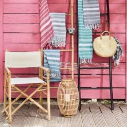 Hamamtuch L 170 X B 90cm SURFSIDE In Rot -Butlers butlers hamamtuch l 170 x b 90cm surfside in rot 4