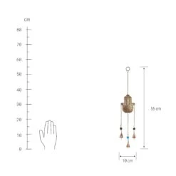 Hängedekoration "Fatimas Hand" Länge 55cm BALI In Gold -Butlers butlers hangedekoration fatimas hand lange 55cm bali in gold 2