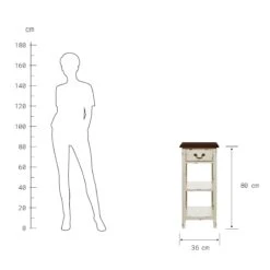 Konsole CABOTT COVE In Creme-Braun -Butlers butlers konsole cabott cove in creme braun 3