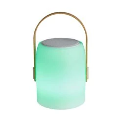 LED Leuchte Mit Bluetooth® Und Farbwechsel SOUND LOUNGE In Weiß-Hellbraun -Butlers butlers led leuchte mit bluetooth r und farbwechsel sound lounge in weiss hellbraun 5