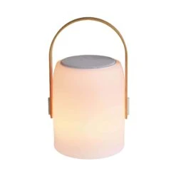 LED Leuchte Mit Bluetooth® Und Farbwechsel SOUND LOUNGE In Weiß-Hellbraun -Butlers butlers led leuchte mit bluetooth r und farbwechsel sound lounge in weiss hellbraun 7