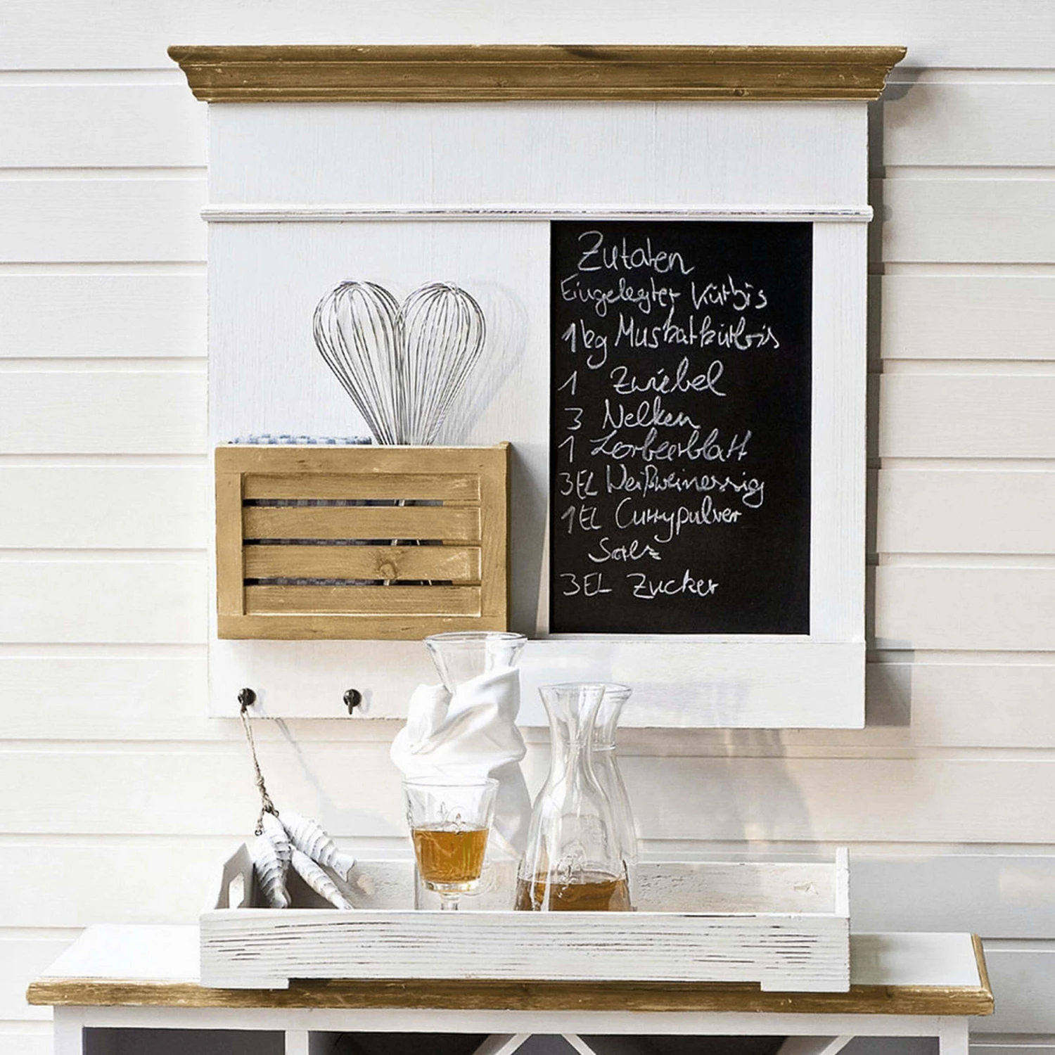 Memoboard CAMPAGNE In Weiß 2 Memoboard CAMPAGNE In Weiß – Bild 2