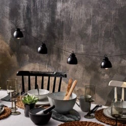 Metall-Lampenkette Mit Stecker WAREHOUSE In Schwarz -Butlers butlers metall lampenkette mit stecker warehouse in schwarz 5