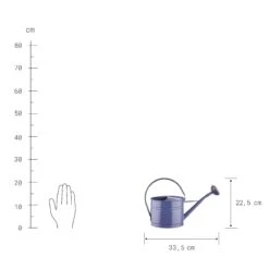 Mini-Gießkanne 1,5l ZINC In Blau -Butlers butlers mini giesskanne 1 5l zinc in blau 2