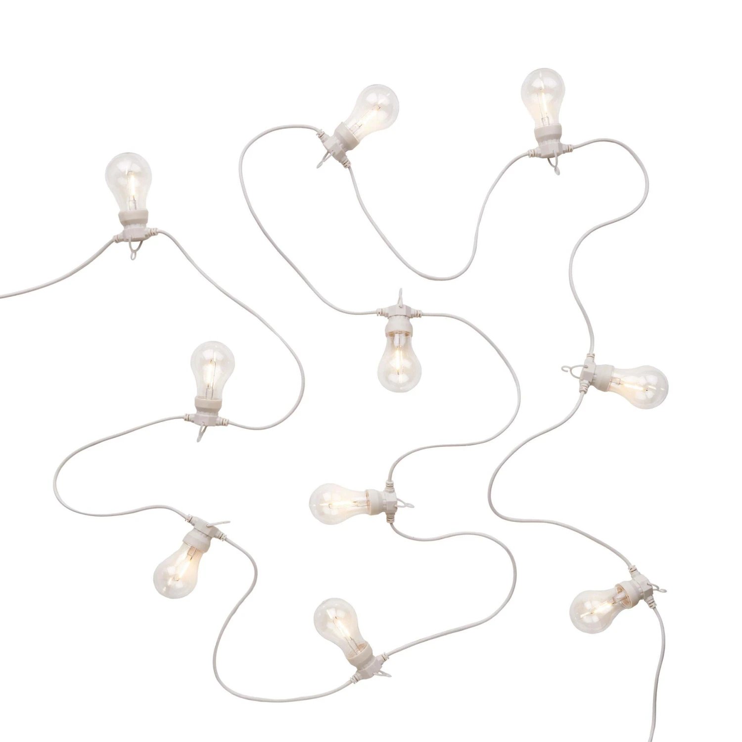 Outdoor-Lichterkette Mit 10 Glühbirnen Und Stecker BULB LIGHTS In Creme 3 Outdoor-Lichterkette Mit 10 Glühbirnen Und Stecker BULB LIGHTS In Creme – Bild 3