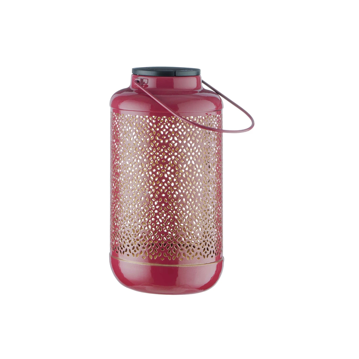 Solar-Laterne H 24cm SOLANA In Lila-Gold 1 Solar-Laterne H 24cm SOLANA In Lila-Gold