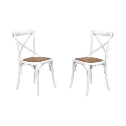 Stuhl 2er-Set Weiß CROSS COUNTRY In Weiß
