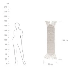 Tischläufer L 180 X B 35cm MACRAMÉ In Creme -Butlers butlers tischlaufer l 180 x b 35cm macrame in creme 3