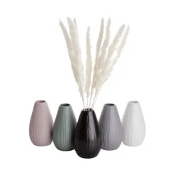 Vase Höhe 16cm RIFFLE In Salbei -Butlers butlers vase hohe 16cm riffle in salbei 3